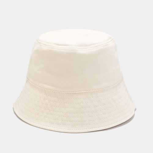   Plain Solid Color Summer Unisex Sun Protection Sunshade Bucket Hat
