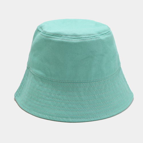   Plain Solid Color Summer Unisex Sun Protection Sunshade Bucket Hat