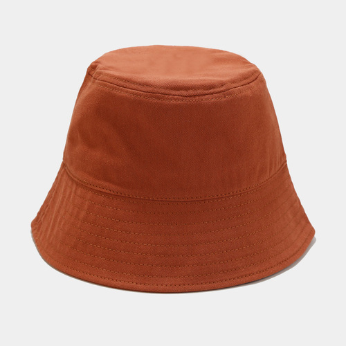   Plain Solid Color Summer Unisex Sun Protection Sunshade Bucket Hat