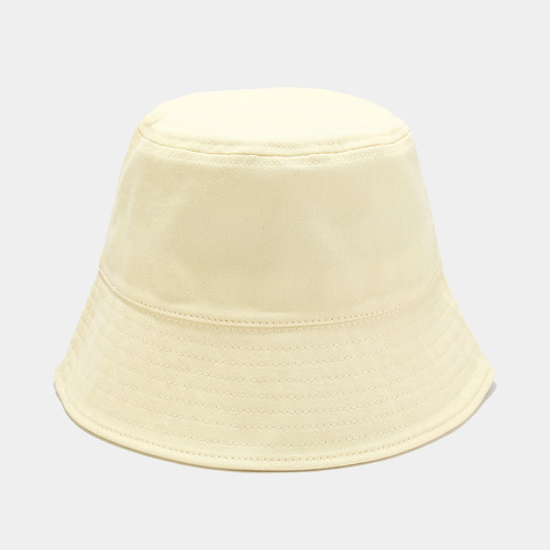   Plain Solid Color Summer Unisex Sun Protection Sunshade Bucket Hat