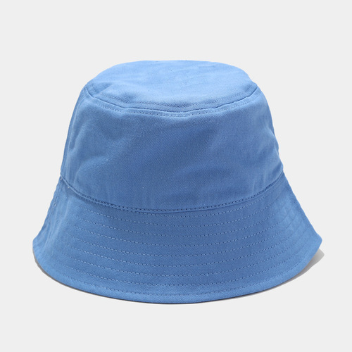   Plain Solid Color Summer Unisex Sun Protection Sunshade Bucket Hat
