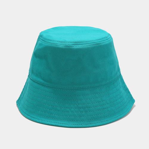   Plain Solid Color Summer Unisex Sun Protection Sunshade Bucket Hat