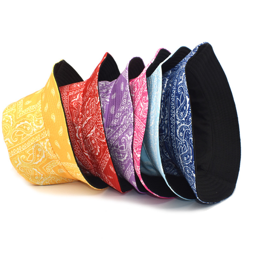 2023 new American style bandana fisherman hat trendy street fashion sun bucket hat