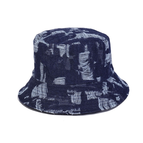 Pop Bob Bucket Hat Fisherman Panama Outdoor Beach Fishing Hunting Cap Cotton Foldable Jean Women's Denim Bucket
