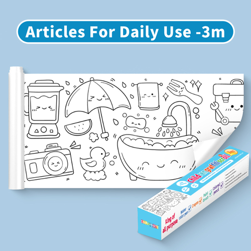 coloring paper roll no mess different topic art enlightenment kids paint graffiti books Fun Drawing toys for kids