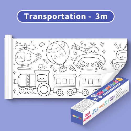 coloring paper roll no mess different topic art enlightenment kids paint graffiti books Fun Drawing toys for kids