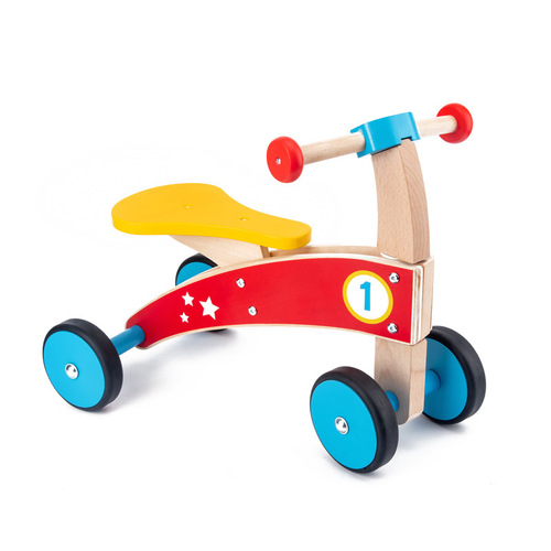 2021 Children's Wooden Balance Car Scooter Yoyo Car Four Wheel Balance Bike Solid Wood Beech Boys and Girls Baby Walkers