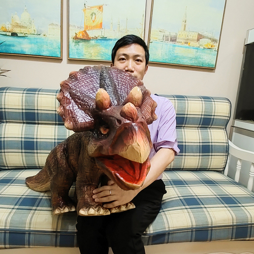 Realistic Cute Dinosaur Hand Puppet as Birthday Gift for kids