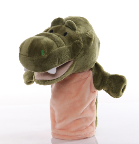 25Cm Animal Plush Hand Puppet Toy Wolf Hedgehog Crocodile Cow Puppet Hand Education Story Doll Toy For Baby Kid