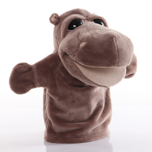 25Cm Animal Plush Hand Puppet Toy Wolf Hedgehog Crocodile Cow Puppet Hand Education Story Doll Toy For Baby Kid