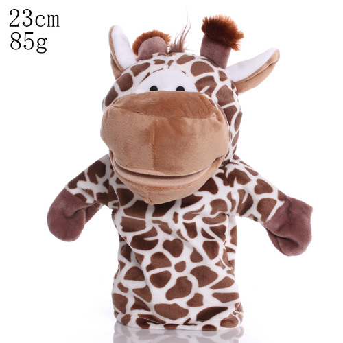 25Cm Animal Plush Hand Puppet Toy Wolf Hedgehog Crocodile Cow Puppet Hand Education Story Doll Toy For Baby Kid