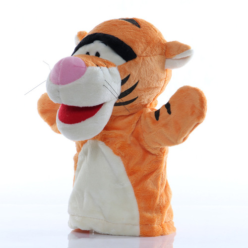 25Cm Animal Plush Hand Puppet Toy Wolf Hedgehog Crocodile Cow Puppet Hand Education Story Doll Toy For Baby Kid