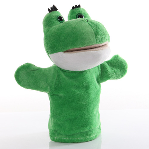 25Cm Animal Plush Hand Puppet Toy Wolf Hedgehog Crocodile Cow Puppet Hand Education Story Doll Toy For Baby Kid