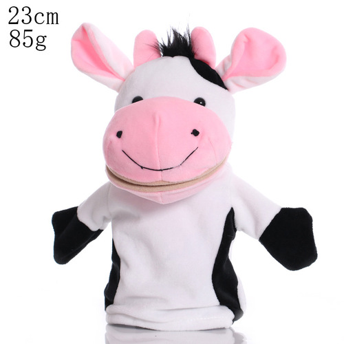 25Cm Animal Plush Hand Puppet Toy Wolf Hedgehog Crocodile Cow Puppet Hand Education Story Doll Toy For Baby Kid