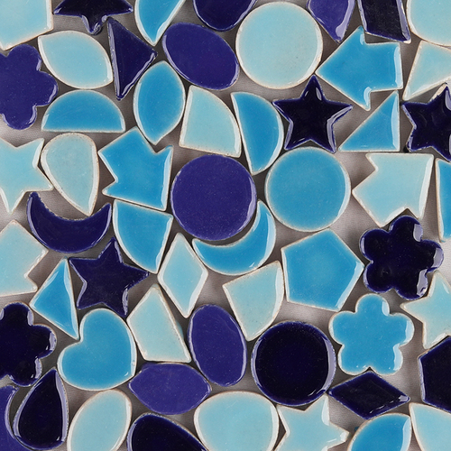 2cm star moon heart and Irregular ceramics tile for kids DIY craft and garden decoration