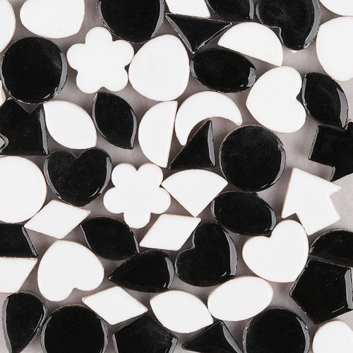 2cm star moon heart and Irregular ceramics tile for kids DIY craft and garden decoration