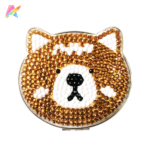 2022 handpaint diy diamond mini makeup mirror kids craft supplies set