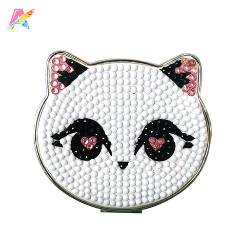 2022 handpaint diy diamond mini makeup mirror kids craft supplies set