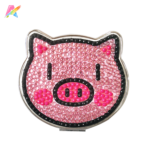 2022 handpaint diy diamond mini makeup mirror kids craft supplies set