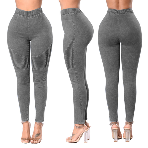 Elastic waist women's trousers Women Skinny Jeans Ladies Casual Slim Fit Long Pants Female oversized Trousers