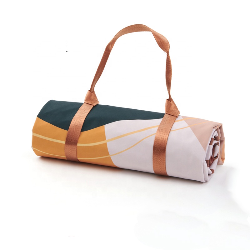 Recycled Extra Large Oxford Sand Free Waterproof Quilted Mat Muli-use blanket for outdoor camping picnic travel tourist