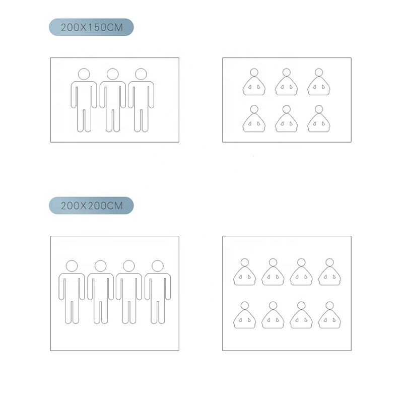 Recycled Extra Large Oxford Sand Free Waterproof Quilted Mat Muli-use blanket for outdoor camping picnic travel tourist