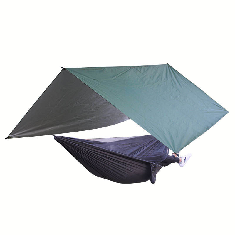 Moq 1PC Multifunctional Waterproof Square 300*300cm Hammock Rain Fly Tarp For Camping Backpacking Hiking