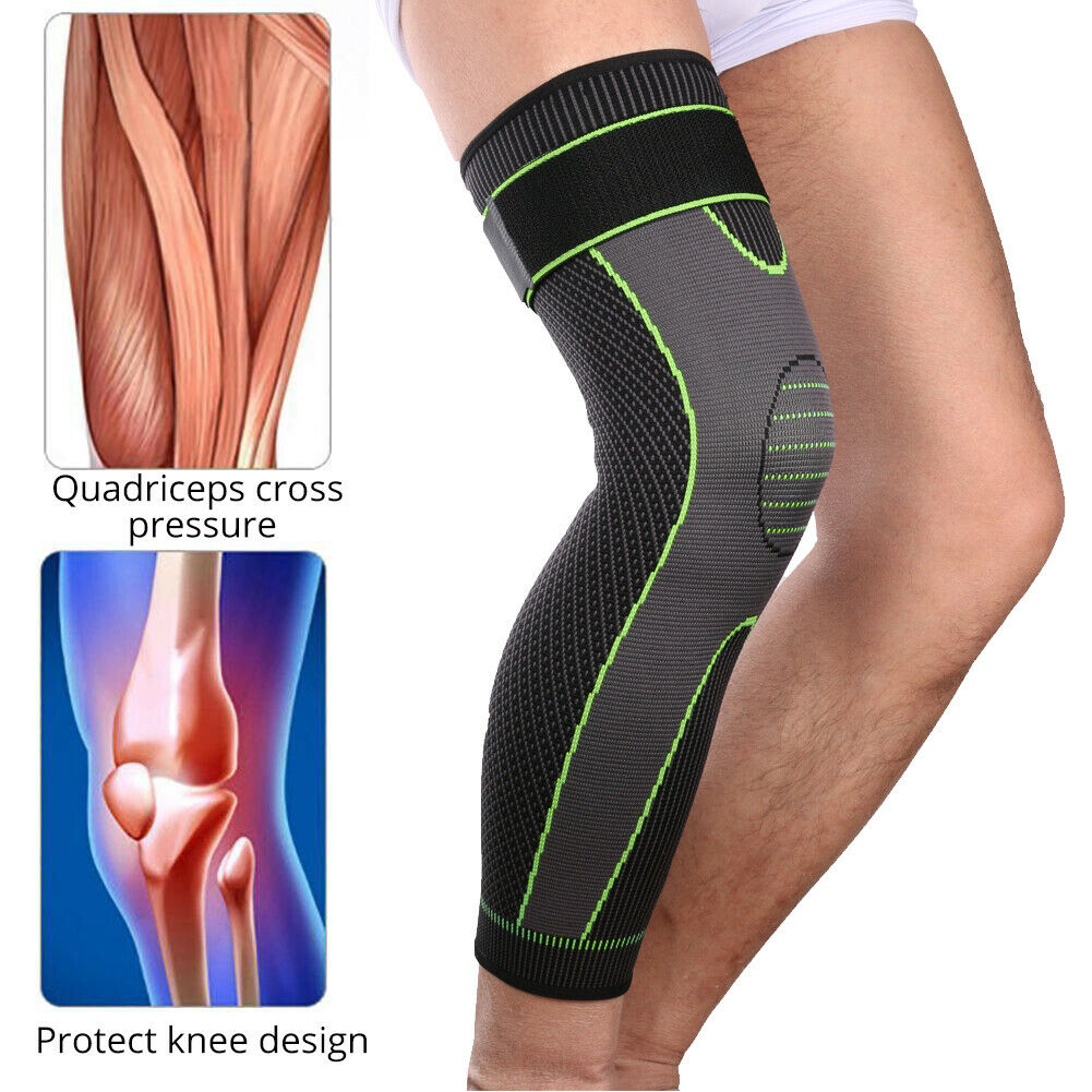 New Hot Selling Full Leg Sleeves Long Compression Leg Sleeve Knee Sleeves Protect Leg for Arthritis Cycling Sport Footba