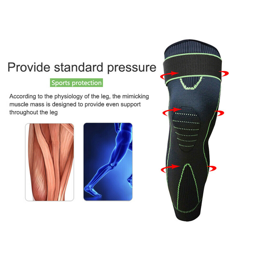 New Hot Selling Full Leg Sleeves Long Compression Leg Sleeve Knee Sleeves Protect Leg for Arthritis Cycling Sport Footba