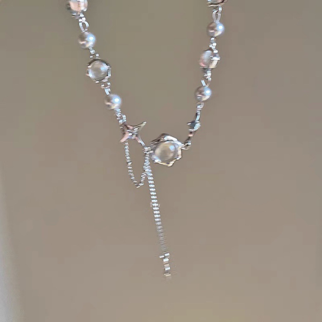 New Cross and Star Pendant Necklace, Multi-Functional Accessory, Exclusive Clavicle Chain