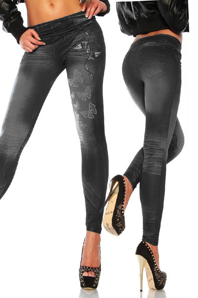 WOMENS SEXY SKINNY LEGGINGS JEANS JEGGINGS STRETCHY PANTS