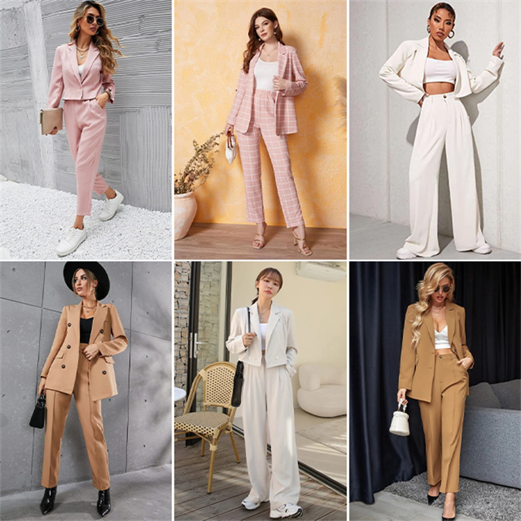 Ladies Skinny Suits Office Formal Business Suits Women clothes stock