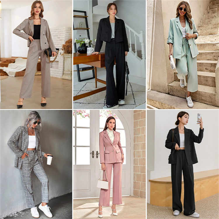 Ladies Skinny Suits Office Formal Business Suits Women clothes stock