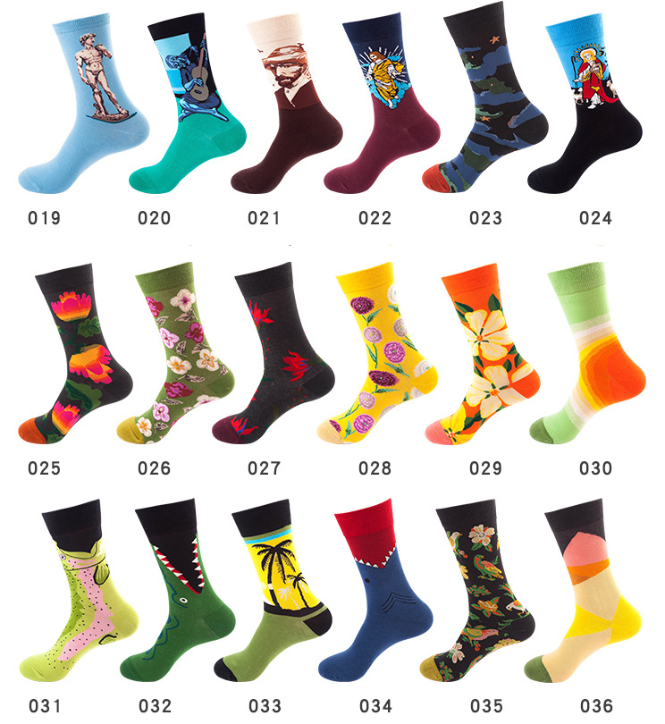 New design womens cute cotton stockings popular sublimation  socks men tube skateboard autumn winter trend socks
