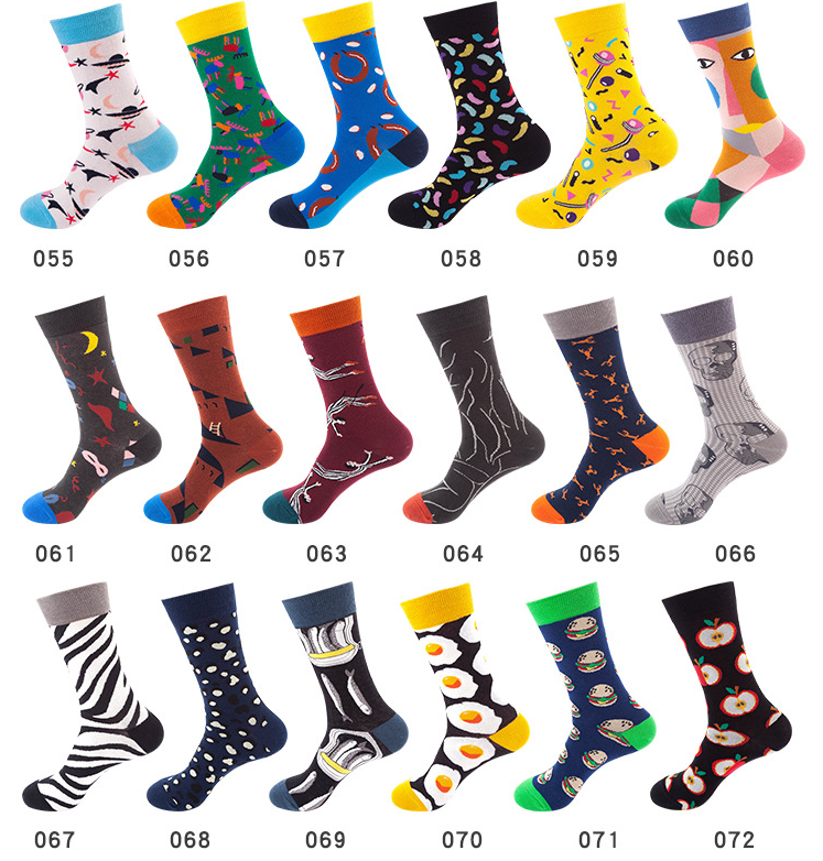 New design womens cute cotton stockings popular sublimation  socks men tube skateboard autumn winter trend socks