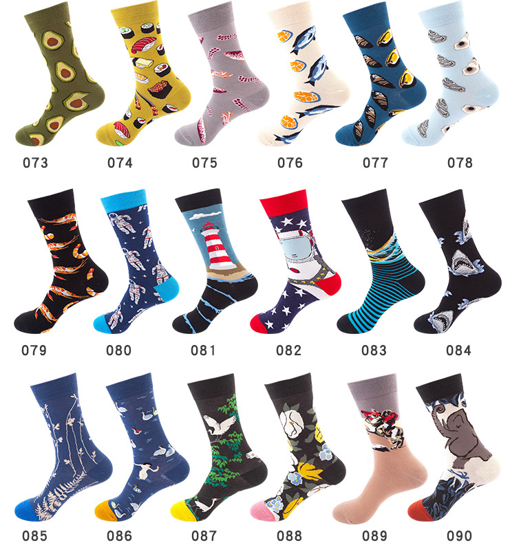 New design womens cute cotton stockings popular sublimation  socks men tube skateboard autumn winter trend socks