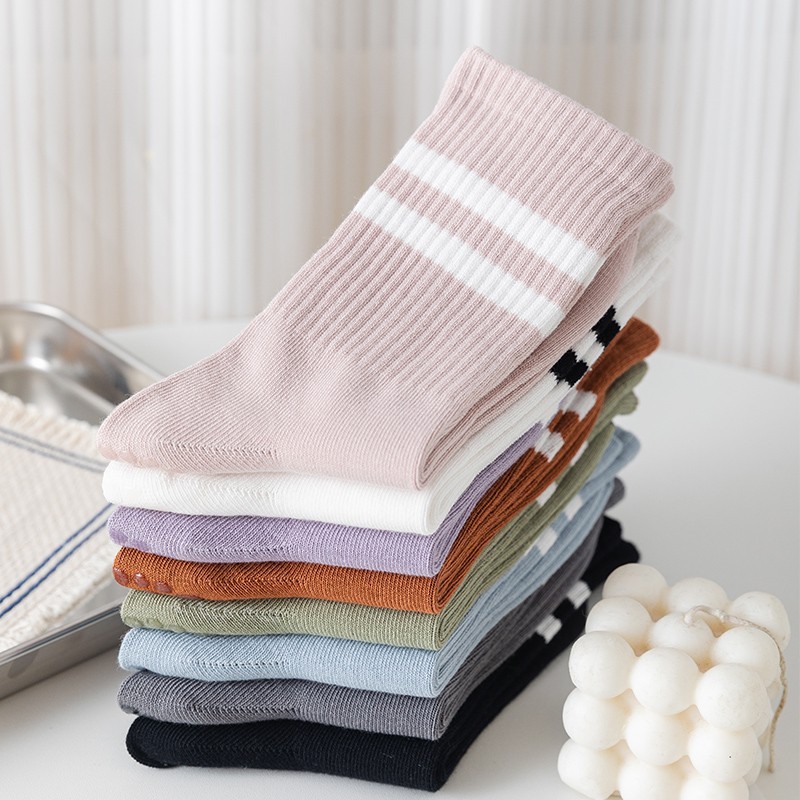 Yoga Socks Women Tube Socks Breathable Full Cotton Anti-slip Silicone Fitness Sports Socks
