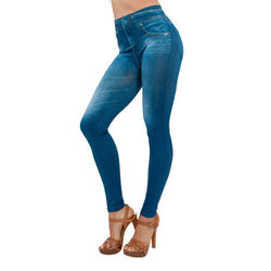  High Quality Yoga Trousers Womens Europe Popular Tight Denim Leggings Seamless Jean Leggings
