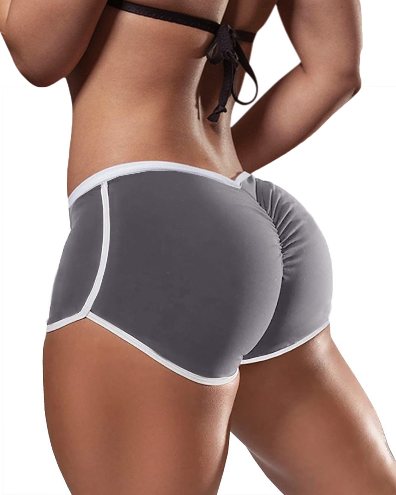 Women pole dance Shorts Elasticated Seamless Fitness Push Up Gym Training Scrunch Back Shorts