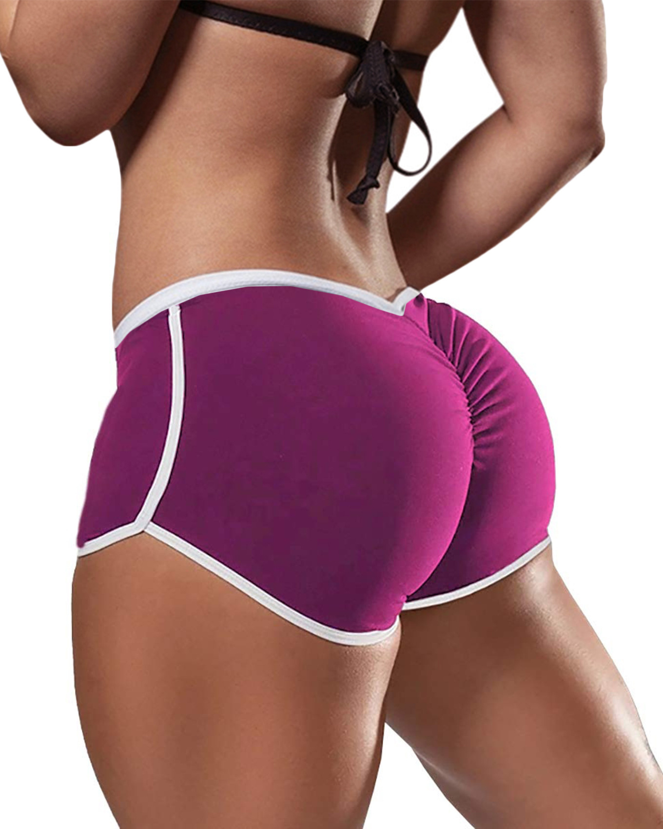 Women pole dance Shorts Elasticated Seamless Fitness Push Up Gym Training Scrunch Back Shorts