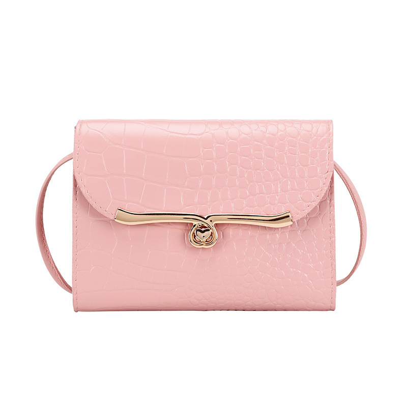 Women’s Fashion Handbag Crocodile Pattern Small Square Shoulder Crossbody Bag for Ladies