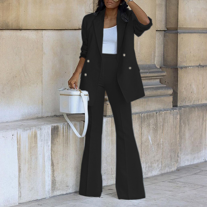 GX1775  Solid Color Women Blazer Pant Suit Two Piece Set Elegant Office Work Wear Women Suit Lady Business Suit
