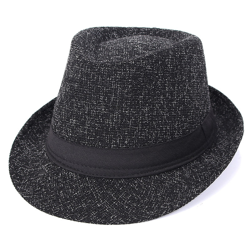 Trilby Fedoras Panama Jazz Hat Short Brim Bowler Hat for Men/Women