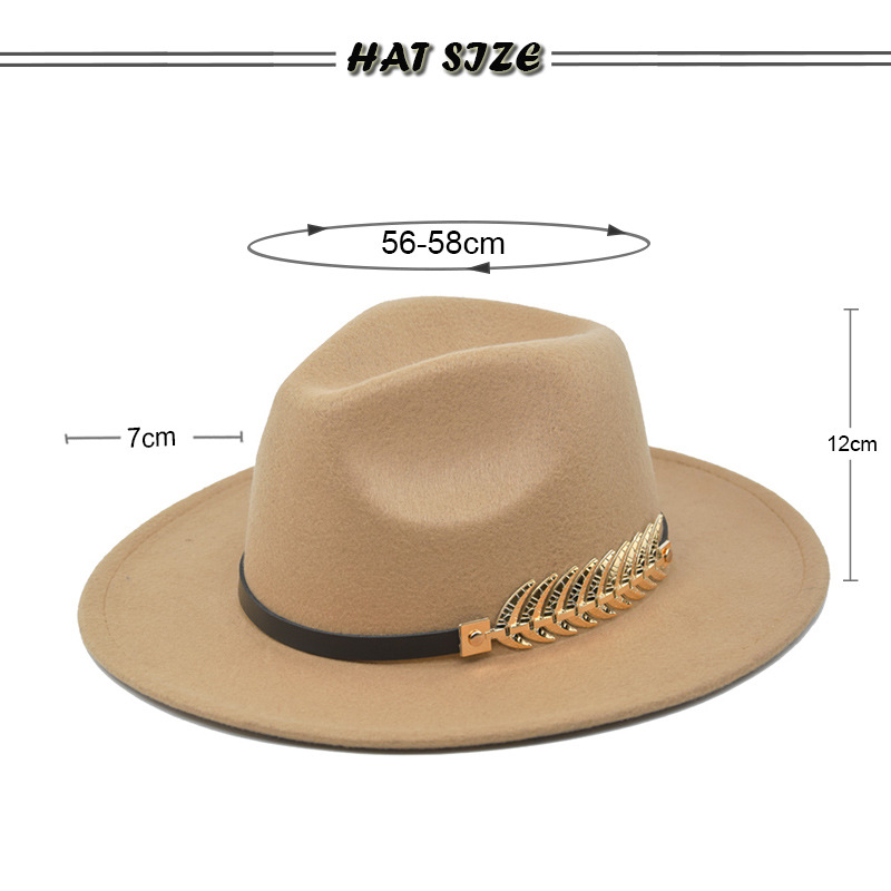 Men Colourful  Winter Hats Wool Fedora Panama For Women