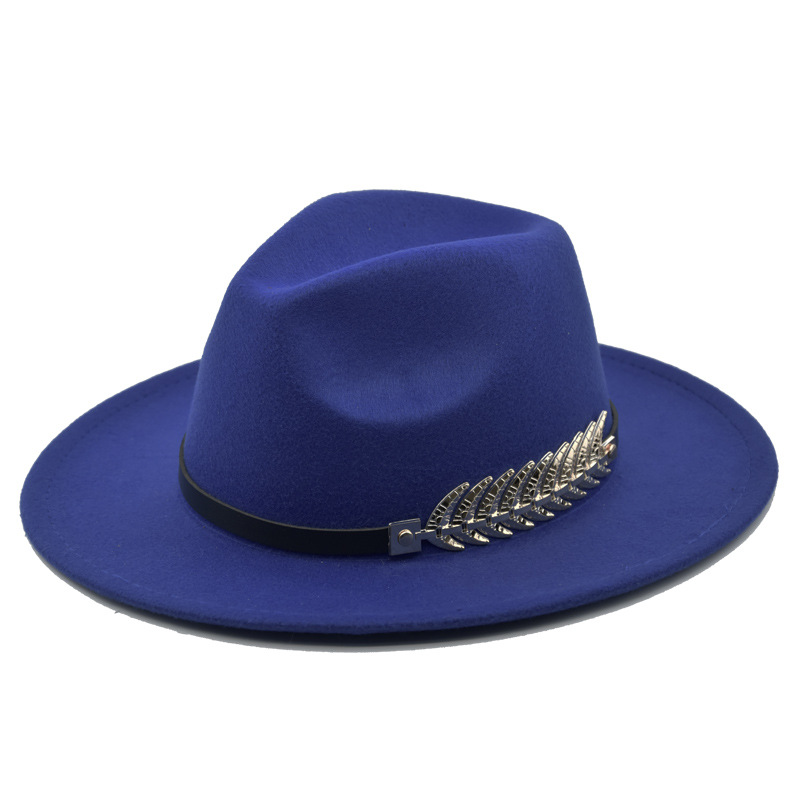 Men Colourful  Winter Hats Wool Fedora Panama For Women