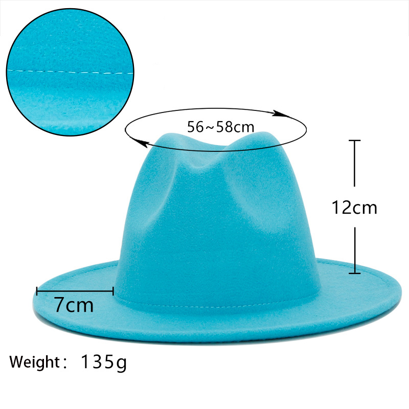fedora hats women  2022 new designer fedora hat women wide brim fedora solid color hats men and women