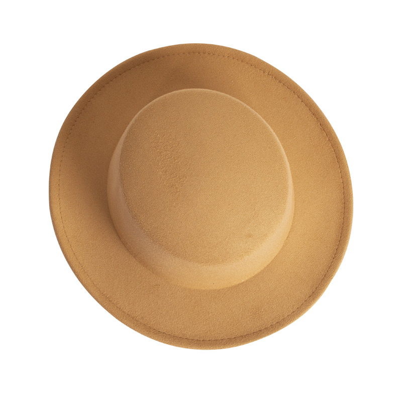 Hf0002 Fashion Fedora Hats Women    New Designer Fadora Hat Womens Wool Wide Brim Caps