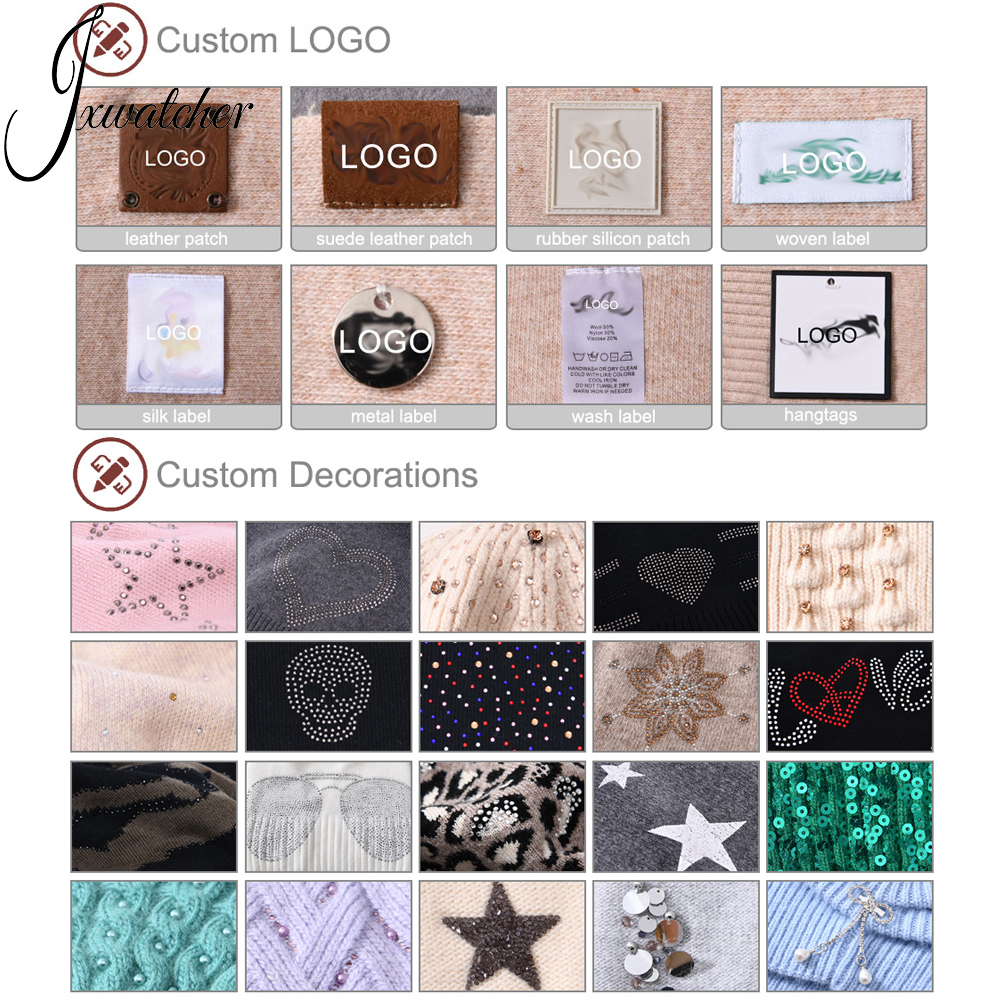 Winter Women Men  Cashmere Wool Knitted Beanies Skully   Classic Striped Unisex Plain  Knit Bea