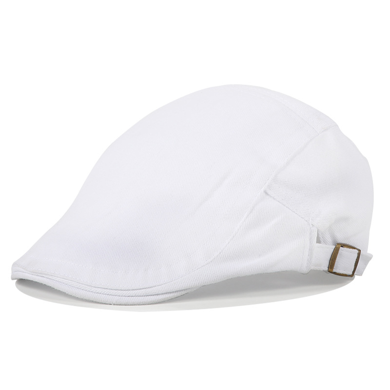 Casual Spring Winter Casual Warm Retro Cotton Newsboy Adjustable Beret Hats For Women Girls Solid Color