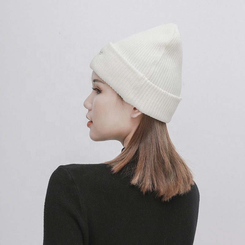 Saintgo 2021  Embroidered Knit Beanie Beanies For Women 100% Acrylic Knitted Designer Beanie Hat rs